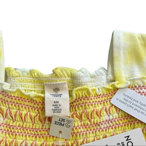 Tucker + Tate Yellow 2 piece Summer Outfit 3M 6M 18m 24m - Picture 2 of 2